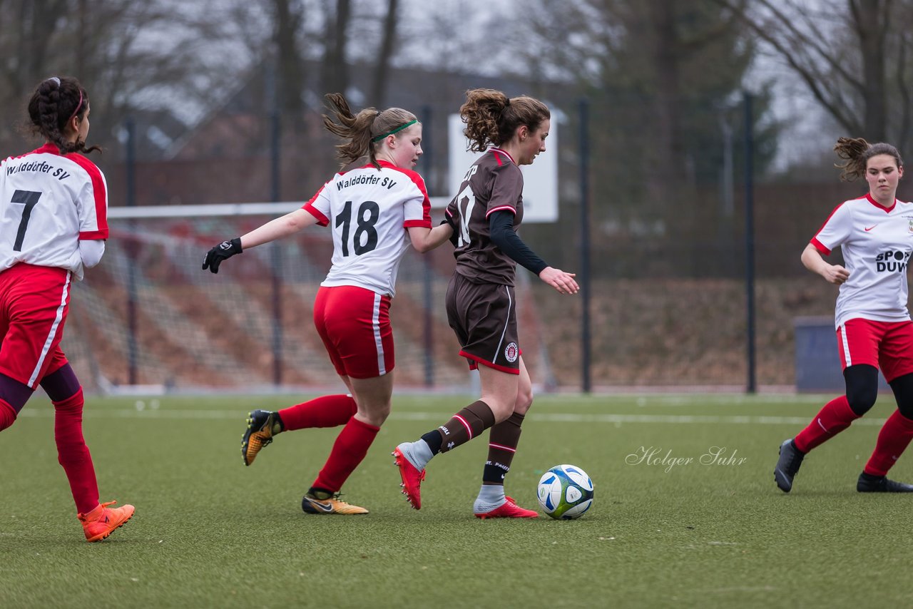 Bild 152 - B-Juniorinnen Walddoerfer - St.Pauli : Ergebnis: 4:1